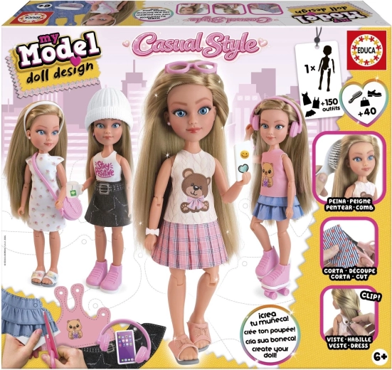 Educa My Model Doll Design kreative Set – Lässiger Stil