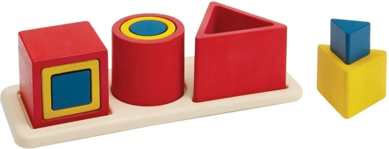 Geometrische Formen – Holz-Steckspiel PlanToys