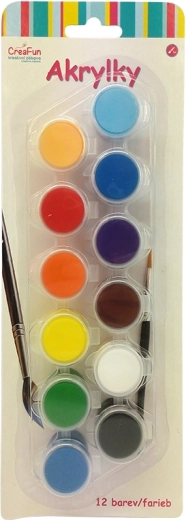 CreaFun Acrylfarben – Set mit 12 Farben