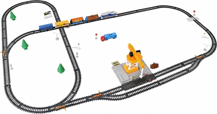Über 670 cm Strecke, Weichen und reichhaltige Szenerie