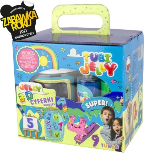 Sada Tubi Jelly – 6 Farben mit kleinem Aquarium und Zahlen