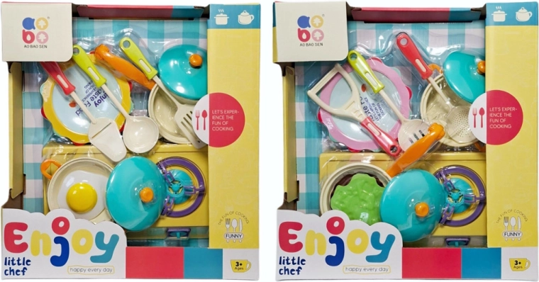 Kinder-Küchenset mit Geschirr und Zubehör