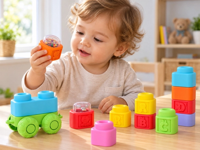Weiche Würfel für kleine Hände