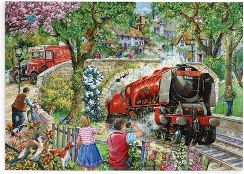 Puzzle Morgenzug, 500 extra große Teile