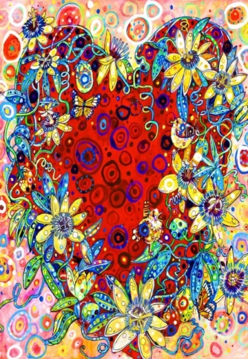 Puzzle Passionsblume 1000 Teile BLUEBIRD