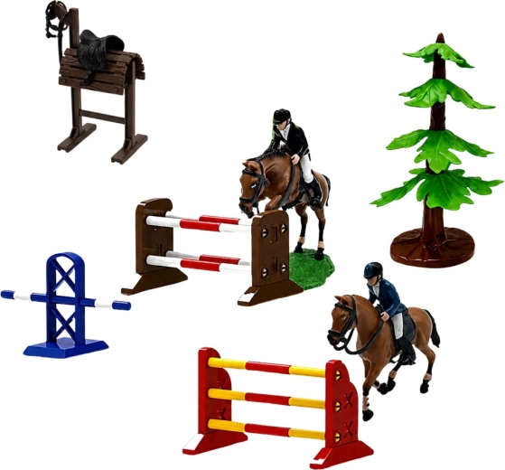 Hindernisparcours für das Reittraining