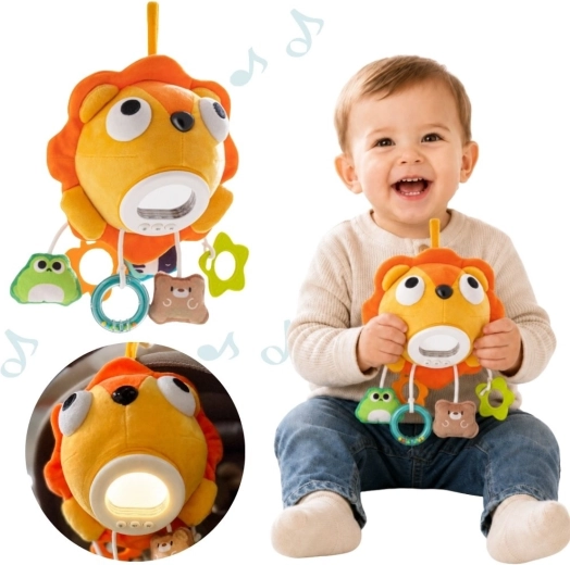 Interaktiver Plüschlöwe Woopie mit Musik, Licht und Anhängern