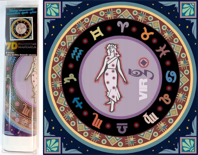 Diamant-Malen 7D Jungfrau 30x30 cm