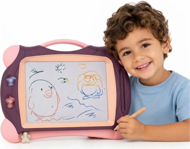 Magnetische Zeichentafel Woopie mit 2 Stempeln