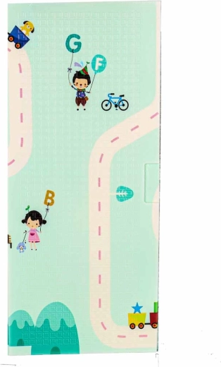 Beidseitiges Design: Pandas und Straßen