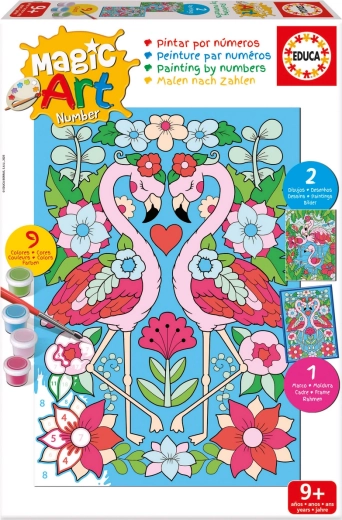 Educa Malen nach Zahlen – Flamingos