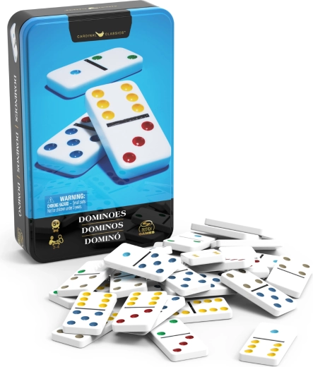 Spin Master Domino in einer Blechdose