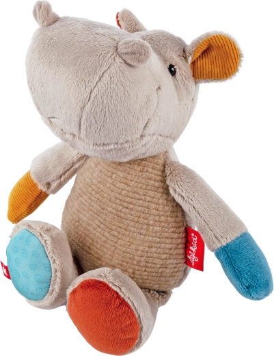 Erstes Patchwork-Plüsch-Nilpferd 26 cm Sigikid