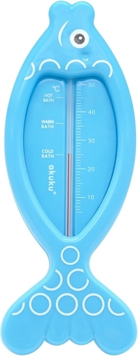Akuku Baby-Badethermometer Fisch blau