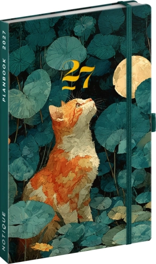 Notique Planbook Katze 2027 – Kalender & Notizbuch 13 × 21 cm