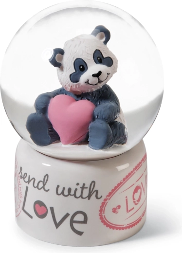 Niedlicher Panda Love mit rosafarbenem Herz