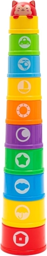 Stapelbecher mit Nummern und Melodie BABY MIX, 10 Teile