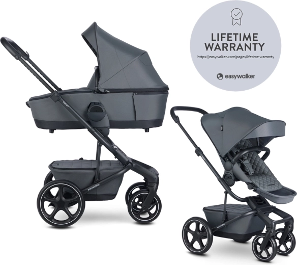 Easywalker Harvey⁵ Premium Kombi-Kinderwagen 2-in-1 – Mineral Grey