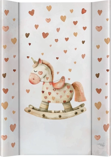 Ceba Baby zweiseitige Wickelunterlage mit fester Platte 50 × 70 cm ultra light rocking horse