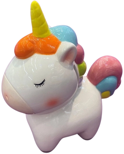Keramische Einhorn-Spardose