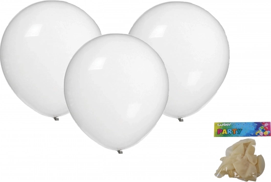 Aufblasbare Luftballons 30 cm – Set mit 10 Stück, transparent