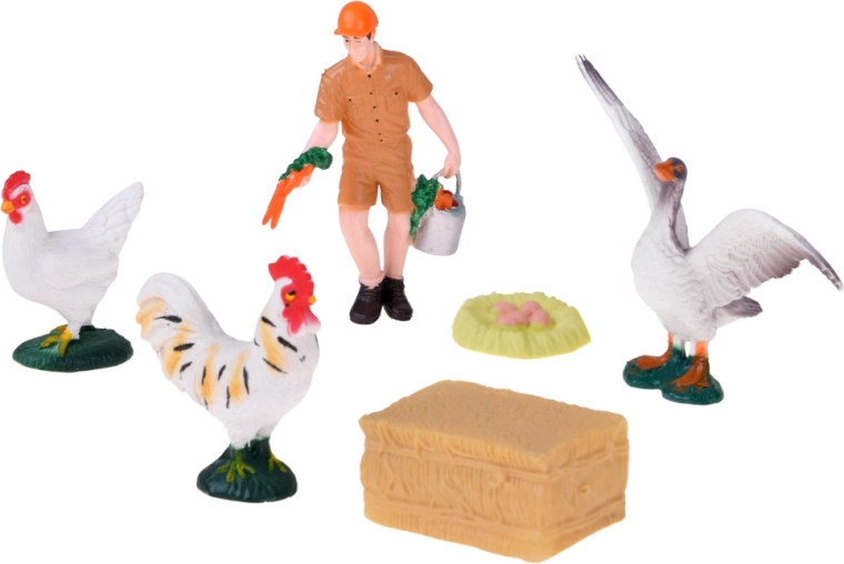 Vögel und Zubehör für Bauernhof-Szenen