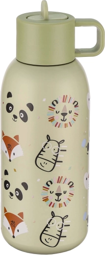 Thermobecher 350 ml grün mit Tiermotiv