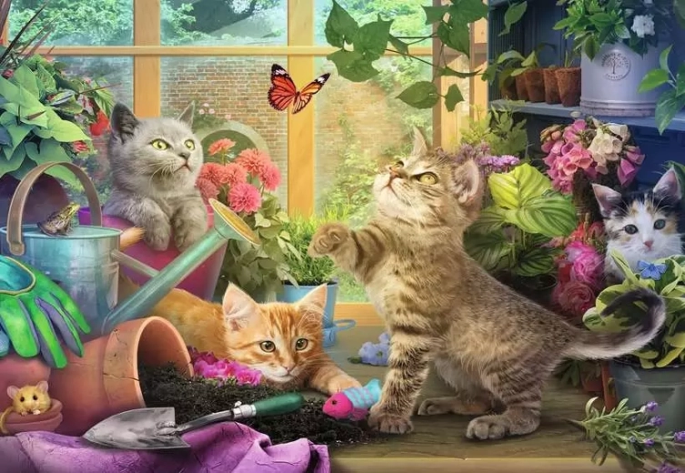 Ravensburger Puzzle Freche Kätzchen XL 200 Teile