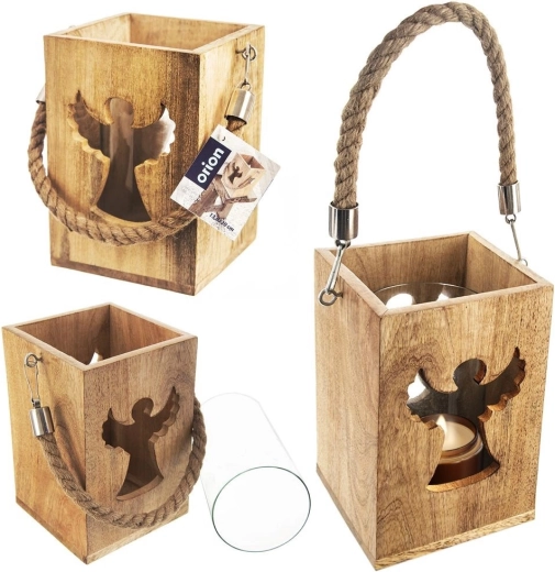 Naturholz mit Engelsausschnitt