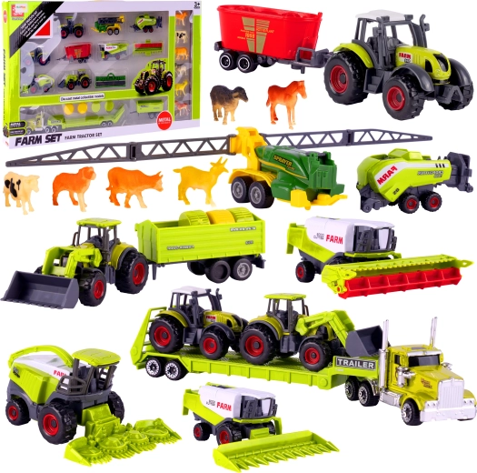 Metall-Landwirtschaftsmaschinen und Traktoren 1:64 – Spielset für Kinder