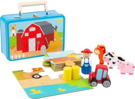 Small Foot Holzpuzzle mit Figuren Bauernhof