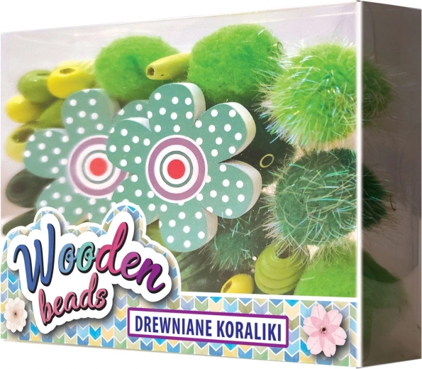 Holzperlen für Kinder – kreativer Mix mit Pompons TOYS INN