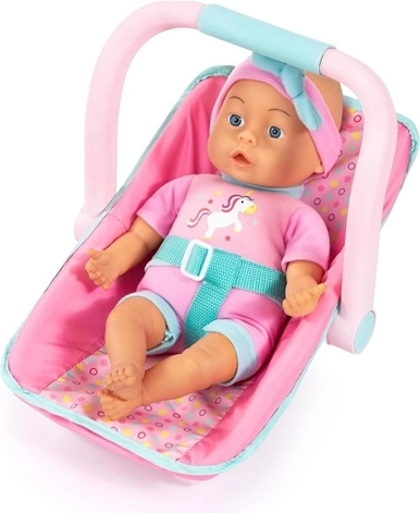Bayer Puppe 33 cm mit Autositz