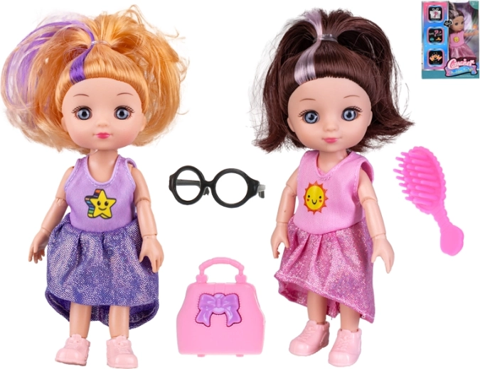 Puppe mit Zubehör 15,5 cm
