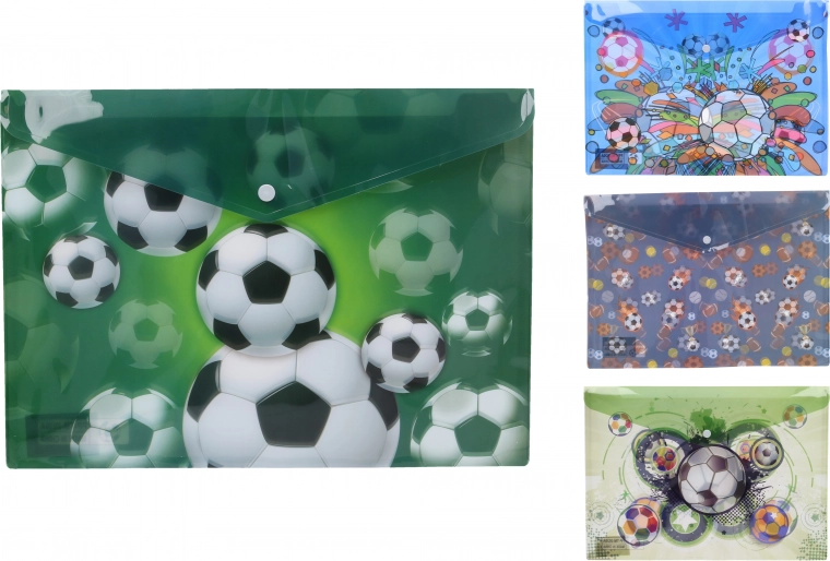 Sichttasche mit Druckknopf 35,8 × 26 cm – Ball