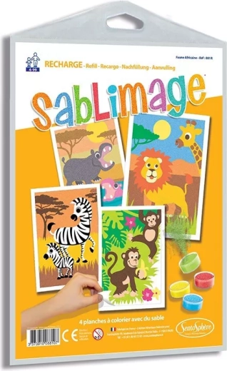 Sentosphere Sablimage Sandbilder – Afrikanische Tiere