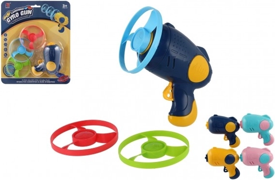 Abschuss-Propeller mit Startpistole, 3 Stk., Kunststoff, Farbmix