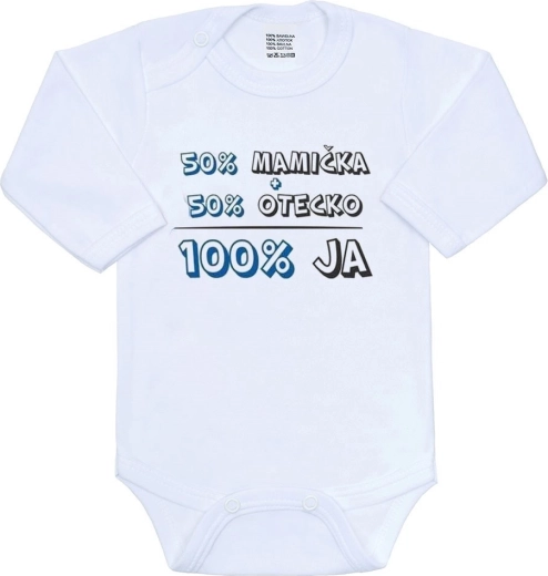 New Baby Babybody 50% Mama + 50% Papa - 100% ich blau