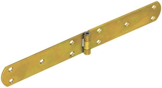 Französisches Scharnier 300 × 38 × 2,5 mm, gelb verzinkter Stahl