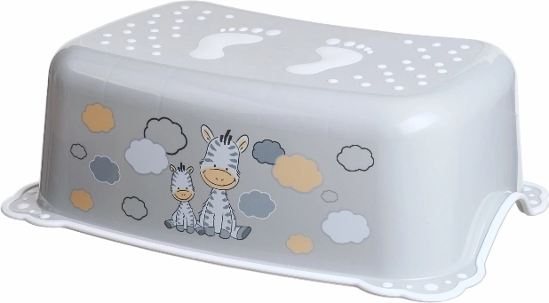 Maltex Kinder-Anti-Rutsch-Tritt Zebra, grau