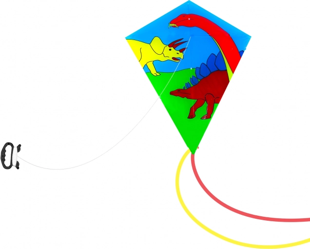 Fliegender Drachen mit Dinosauriern