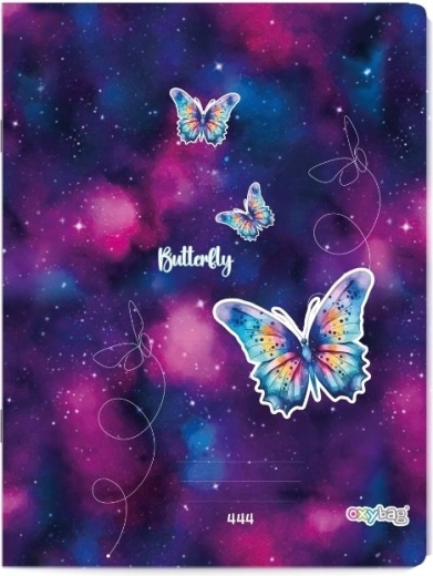 Heft A4 liniert 40 Blatt Schmetterling