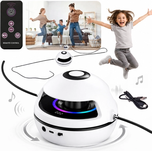 Elektrisches interaktives Springseil mit Musik, Bluetooth, Fernbedienung und Zähler