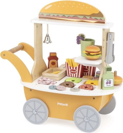 46 Zubehörteile für das Spiel mit dem Burgerstand