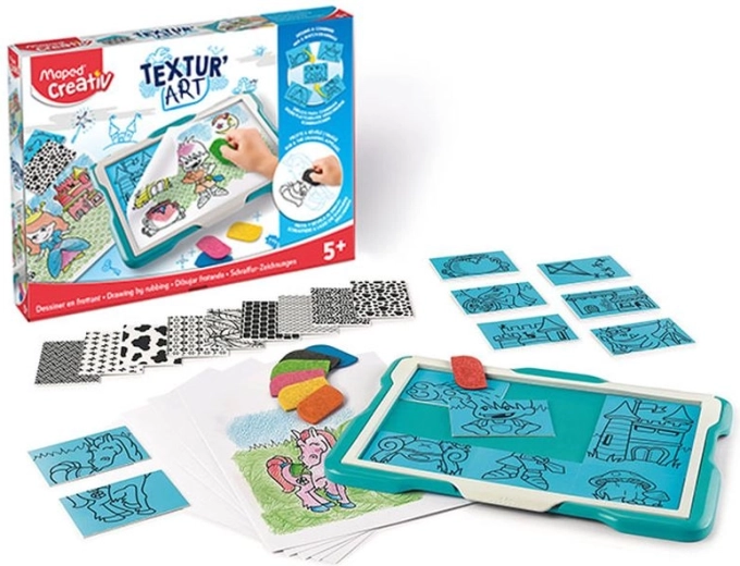 Maped Creativ Textur Art – kreative Durchreibetafel zum Nachzeichnen