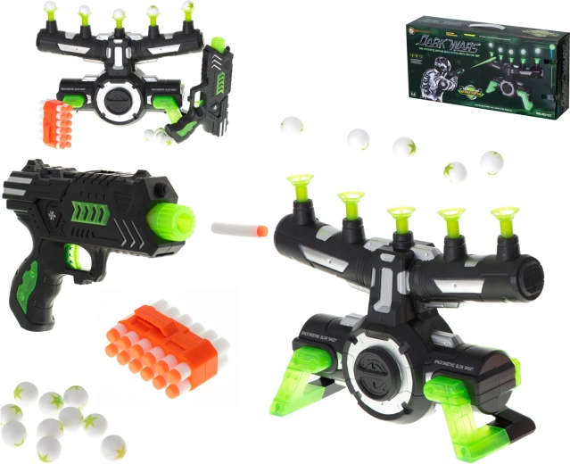 Schießspiel mit schwebenden Zielen DARK WARS – Pistole mit Schaumstoffmunition