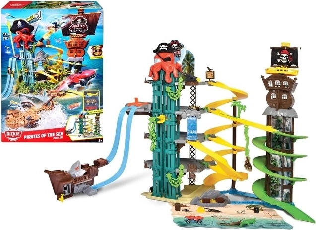 Dickie Toys Piraten auf hoher See – mehrstöckiges Parkhaus