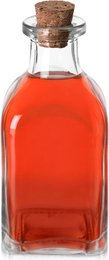 Glasflasche mit Korken 110 ml
