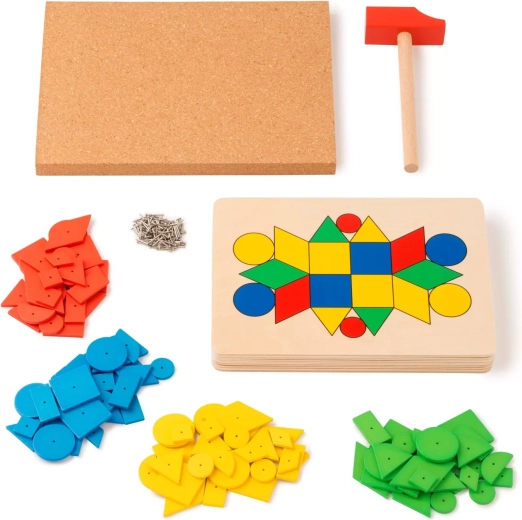 Toys for Life Hammer-Mosaik mit geometrischen Formen