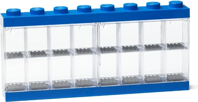 LEGO Sammler-Vitrine für 16 Minifiguren – blau